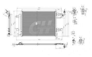 Радіатор кондиціонера Mitsubishi Colt, Smart Forfour 1.1-1.5 04-> 612252 фото